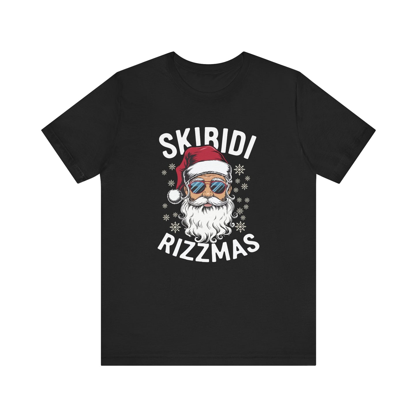 Skibidi Rizzmas T-Shirt - Funny Cool Santa Christmas Design - Goateez Style