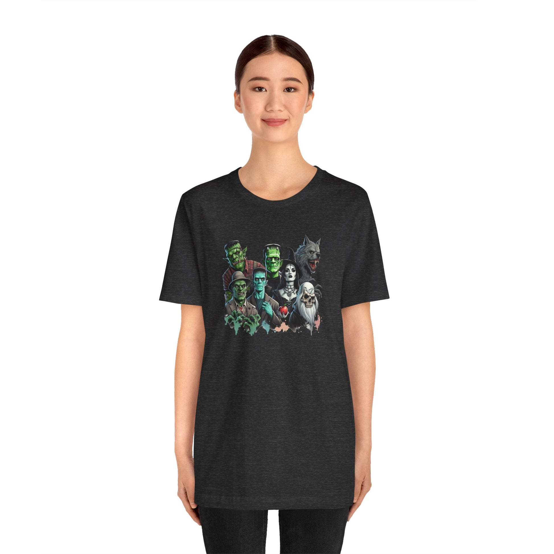 Halloween Monster Mash T-Shirt - Spooky Classic Monsters Design - Goateez Style