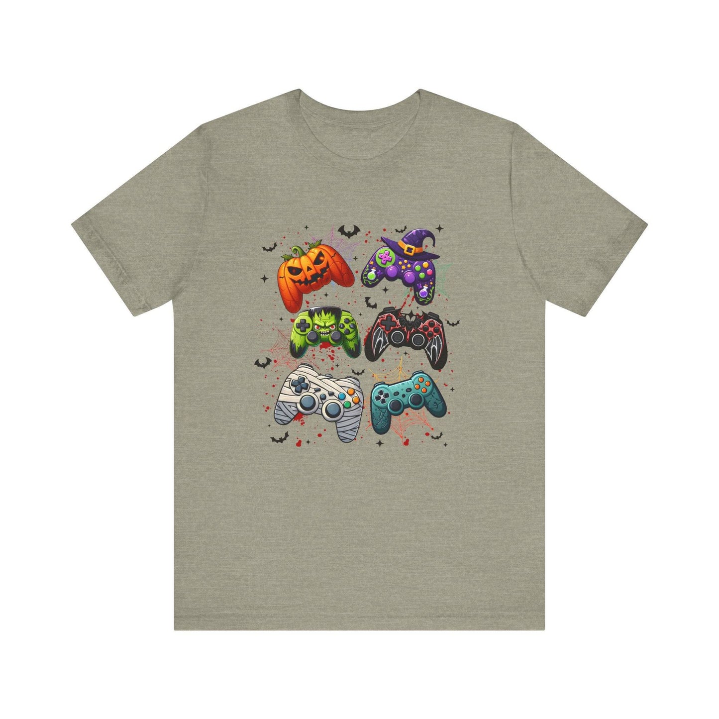 Halloween Gamer T-Shirt - Spooky Gaming Controller Design Tee - Goateez Style