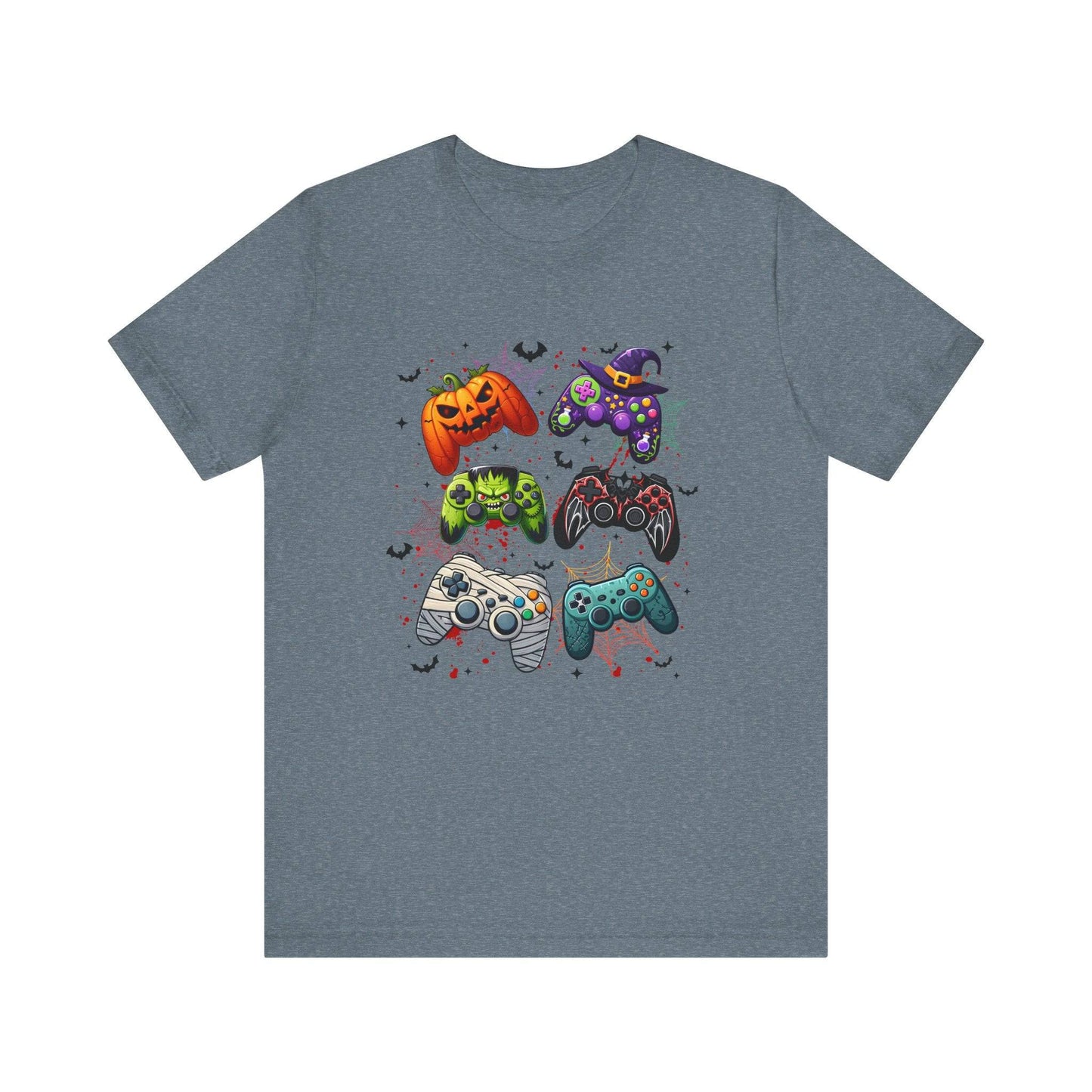Halloween Gamer T-Shirt - Spooky Gaming Controller Design Tee - Goateez Style