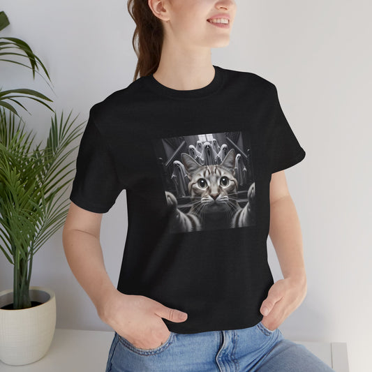Cat Selfie With Ghosts Shirt - Funny Halloween Cat Tee