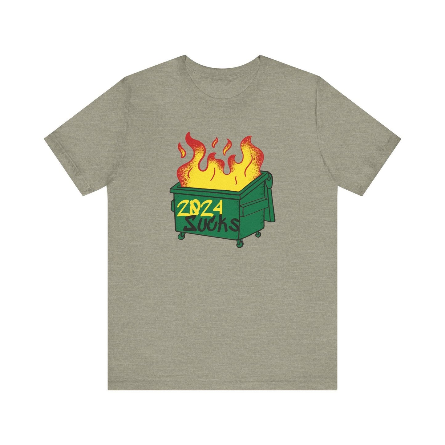 2024 Sucks Dumpster Fire Funny Tee - Goateez Style