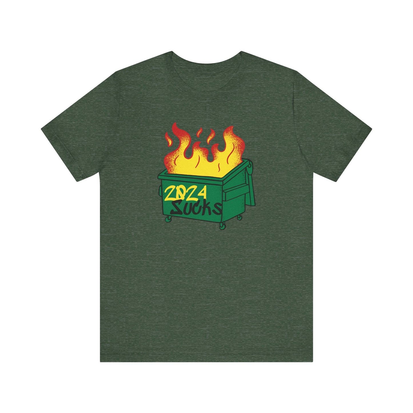 2024 Sucks Dumpster Fire Funny Tee - Goateez Style