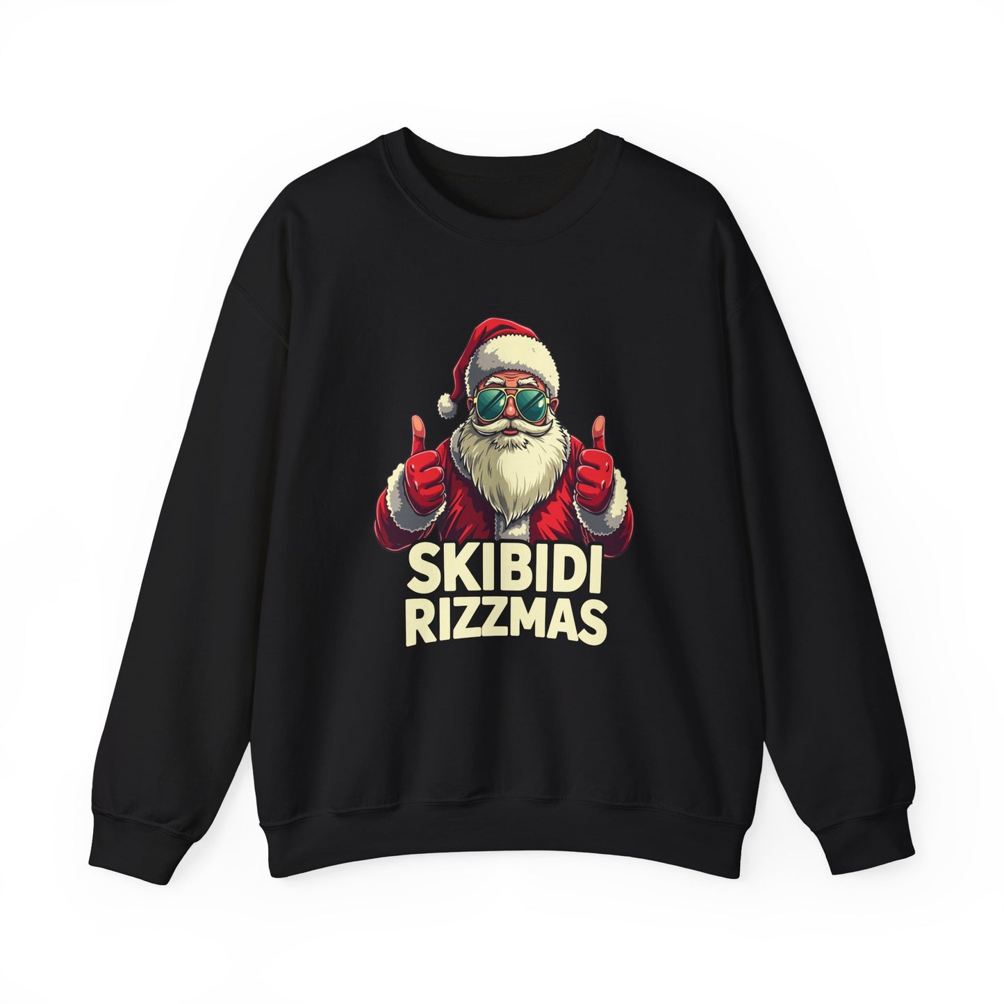 Skibidi Rizzmas Sweatshirt - Funny Santa Meme Christmas Sweater - Goateez Style