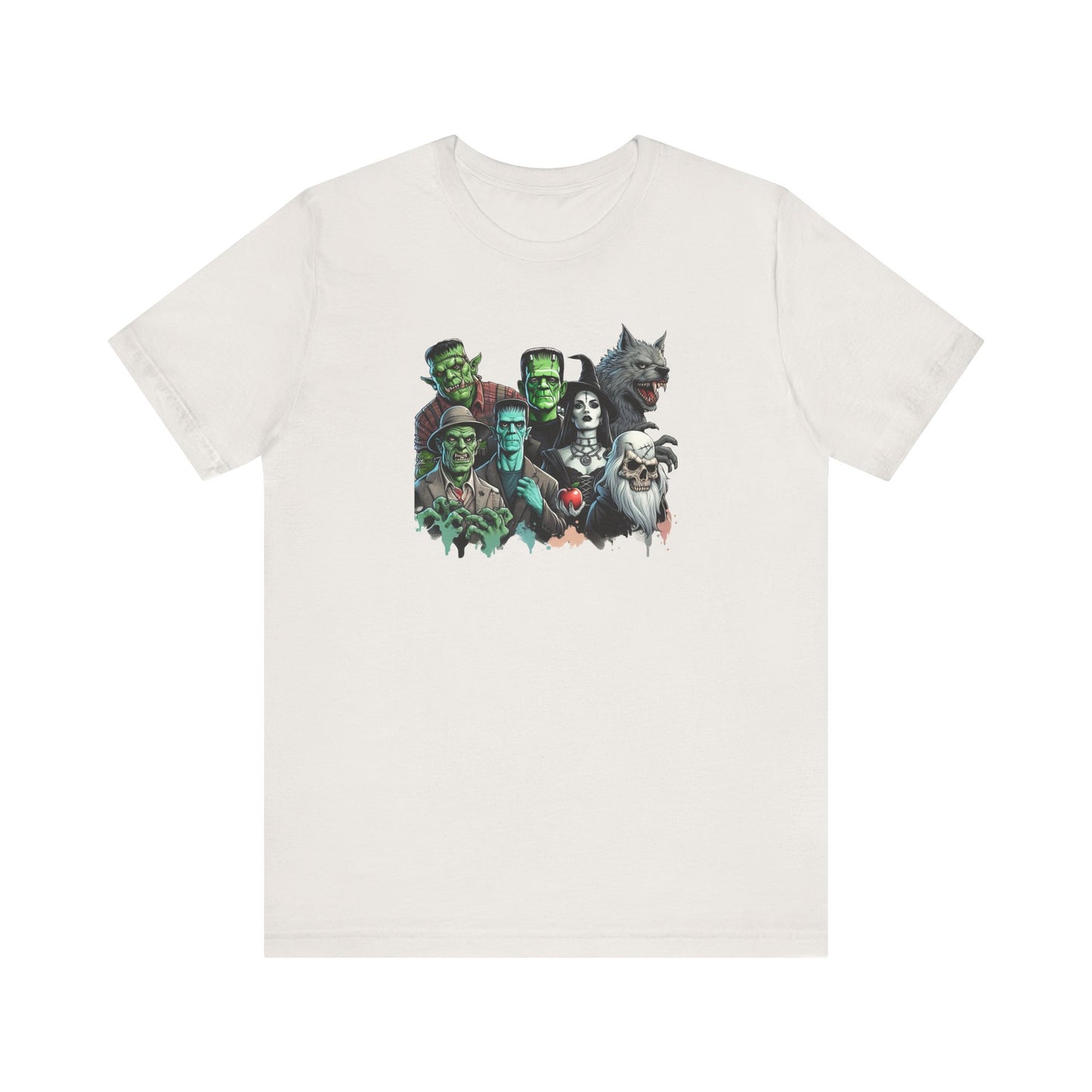 Halloween Monster Mash T-Shirt - Spooky Classic Monsters Design - Goateez Style