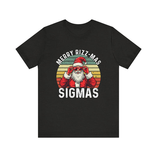 Merry-Rizzmas Sigmas Santa T-Shirt - Christmas Fun! - Goateez Style
