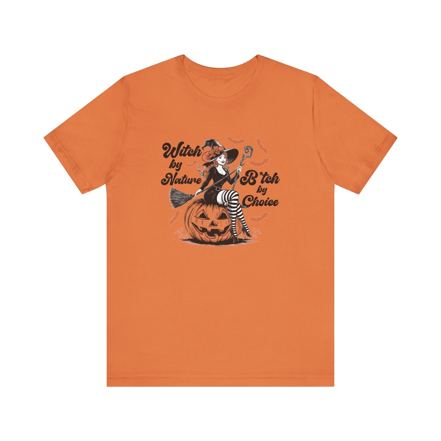 Witch by Nature Shirt, Funny Halloween Witch Pin-Up Tee