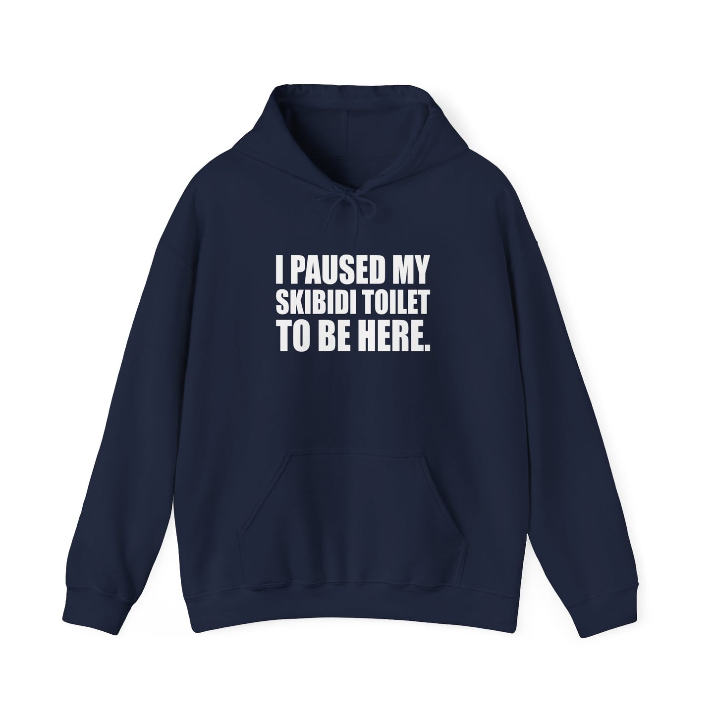 I Paused My Skibidi Toilet Hoodie - Funny Meme Hoodie