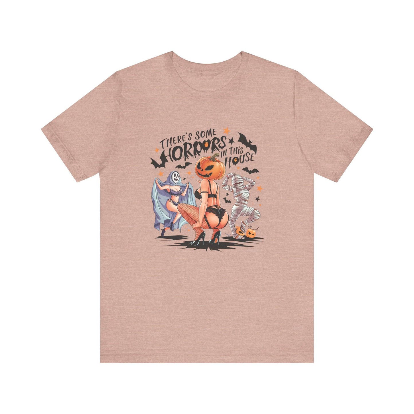 Horrors in This House Halloween T-Shirt - Sexy Adult Humor Halloween Tee - Goateez Style