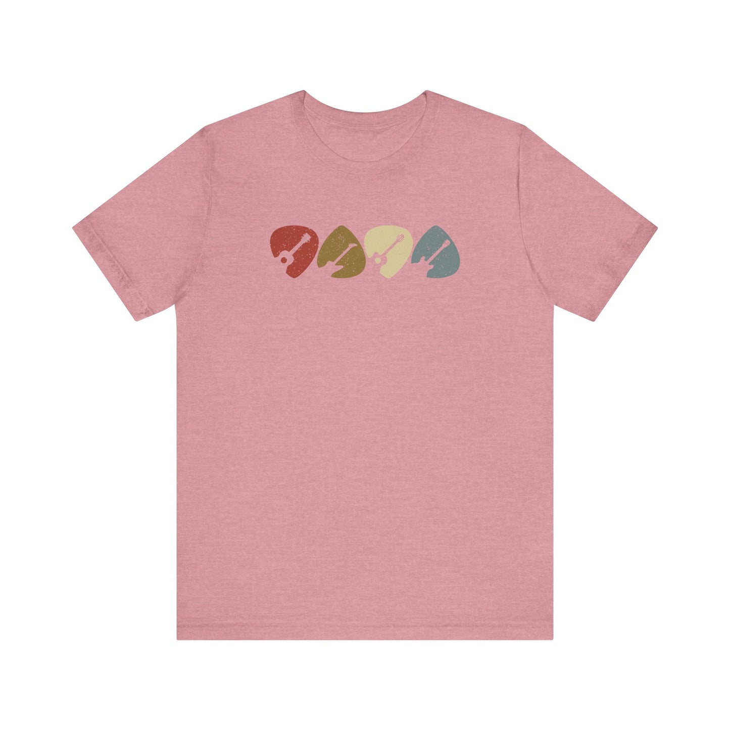Retro Vintage Guitar Picks T-Shirt - Musician's Graphic Tee for Guitar Lovers - Goateez Style