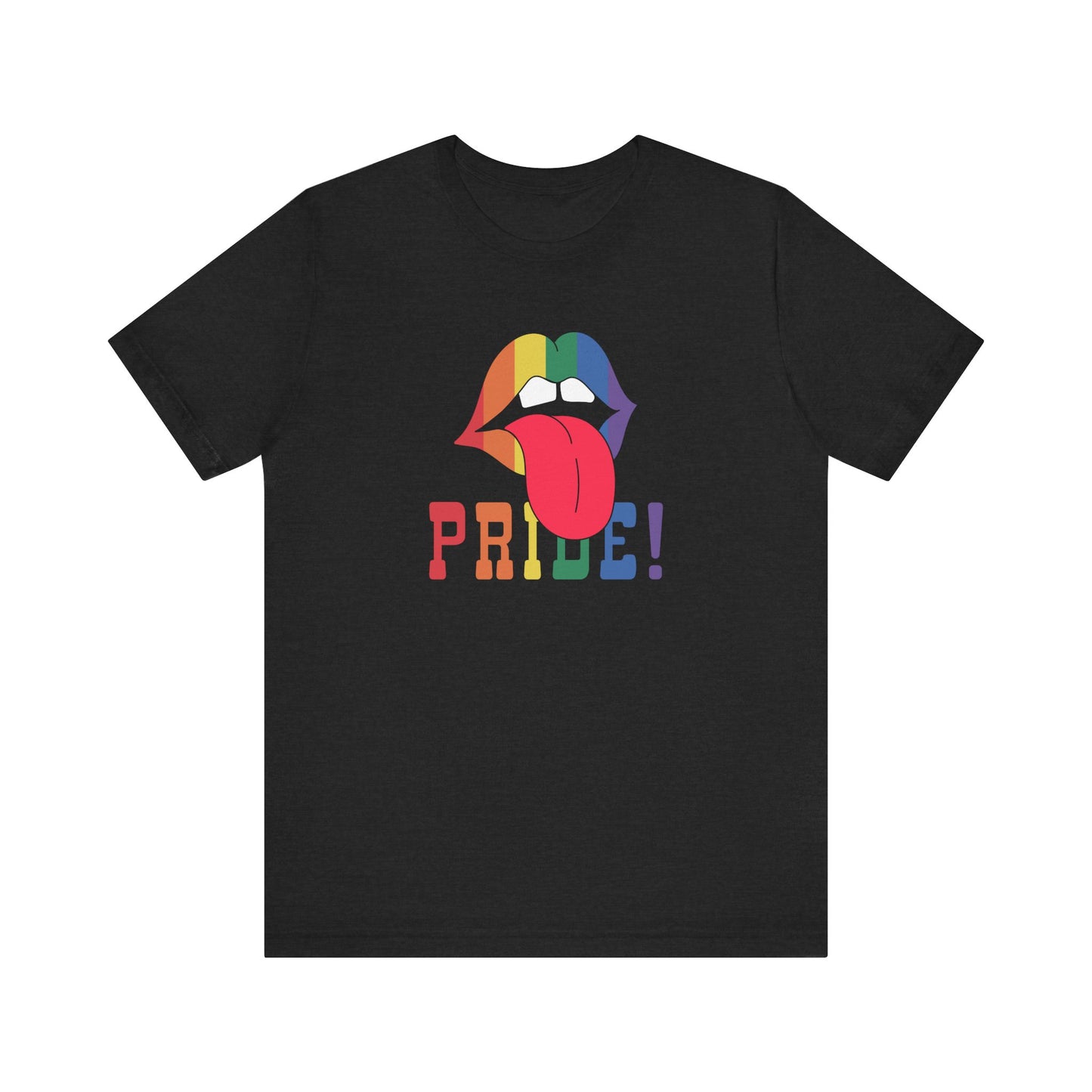 Retro Rainbow Lips Pride Shirt - Bold LGBTQ Graphic Tee