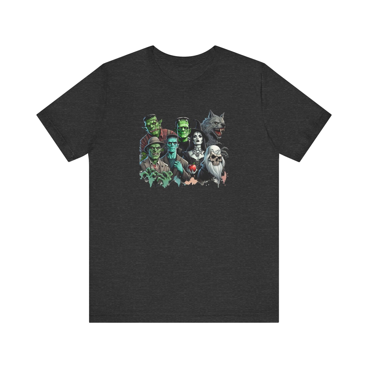 Halloween Monster Mash T-Shirt - Spooky Classic Monsters Design - Goateez Style