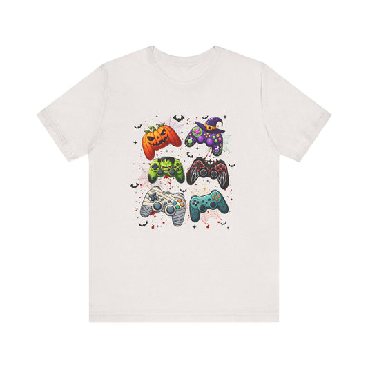 Halloween Gamer T-Shirt - Spooky Gaming Controller Design Tee - Goateez Style