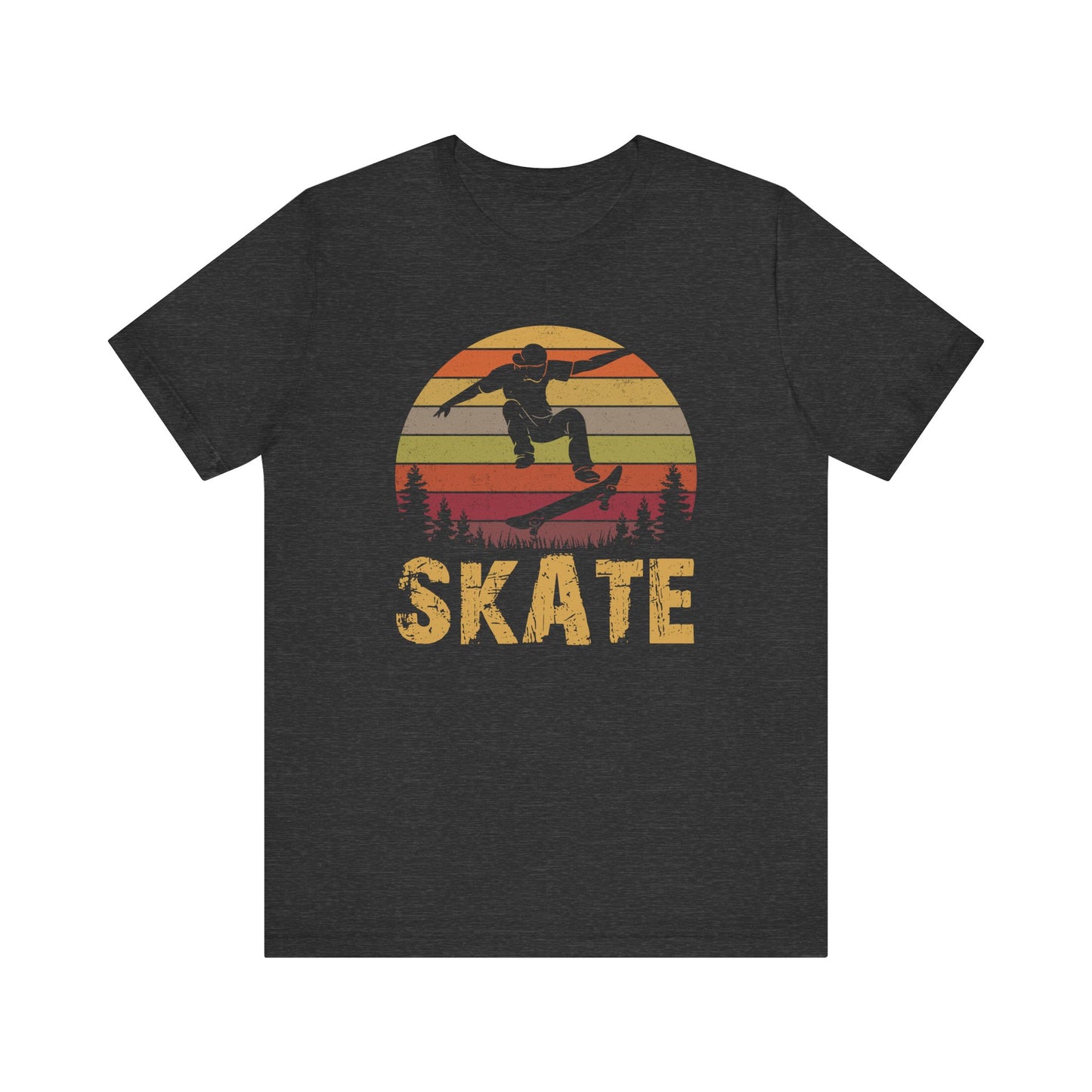 Retro Skateboarder T-Shirt - Vintage Sunset Skateboarding Tee