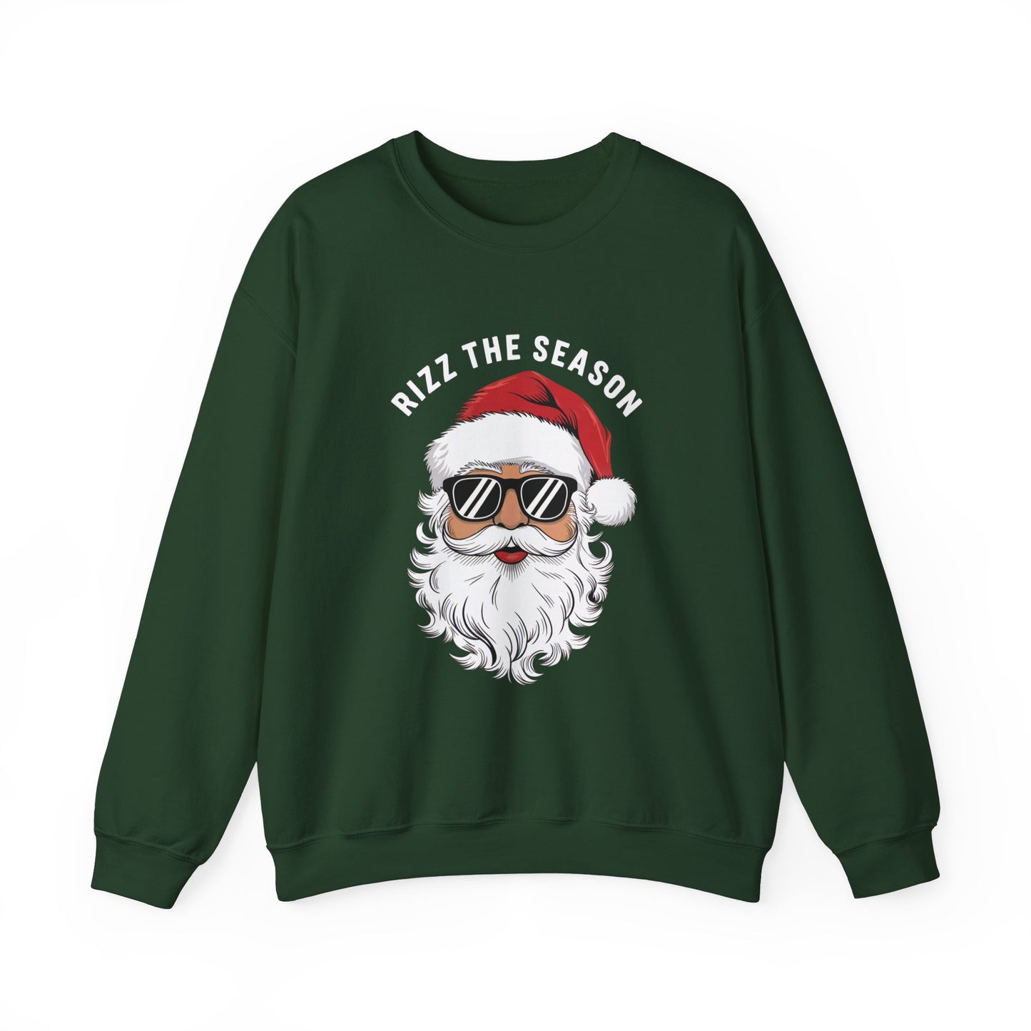Rizz the Season Sweatshirt - Funny Cool Santa Christmas Design - Goateez Style