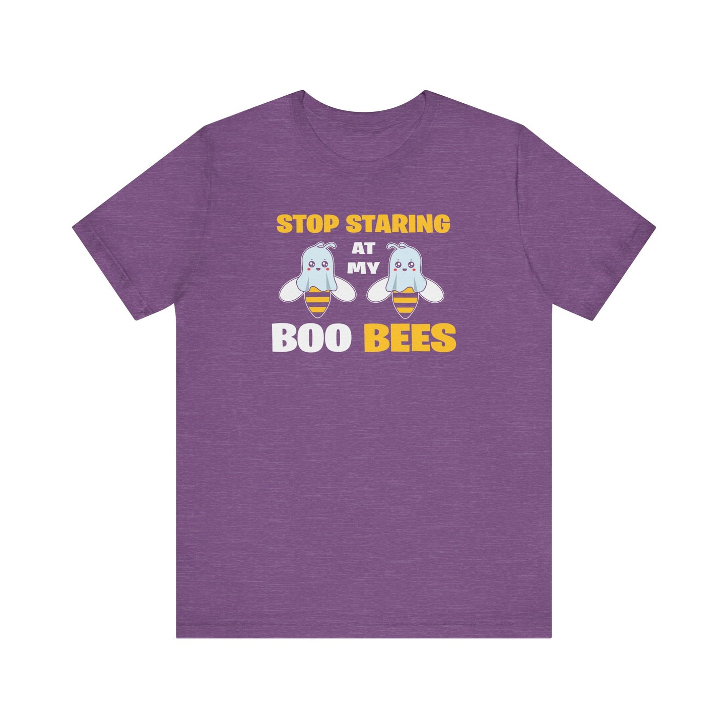 Stop Staring At My Boo Bees T-Shirt - Funny Halloween Innuendo Tee - Goateez Style
