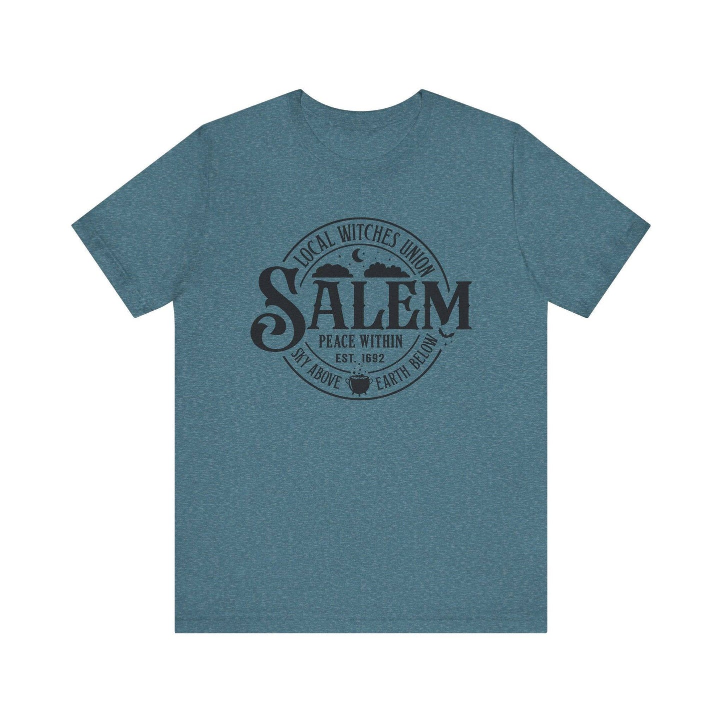 Salem Local Witches Union Humorous Halloween Graphic T-Shirt - Goateez Style