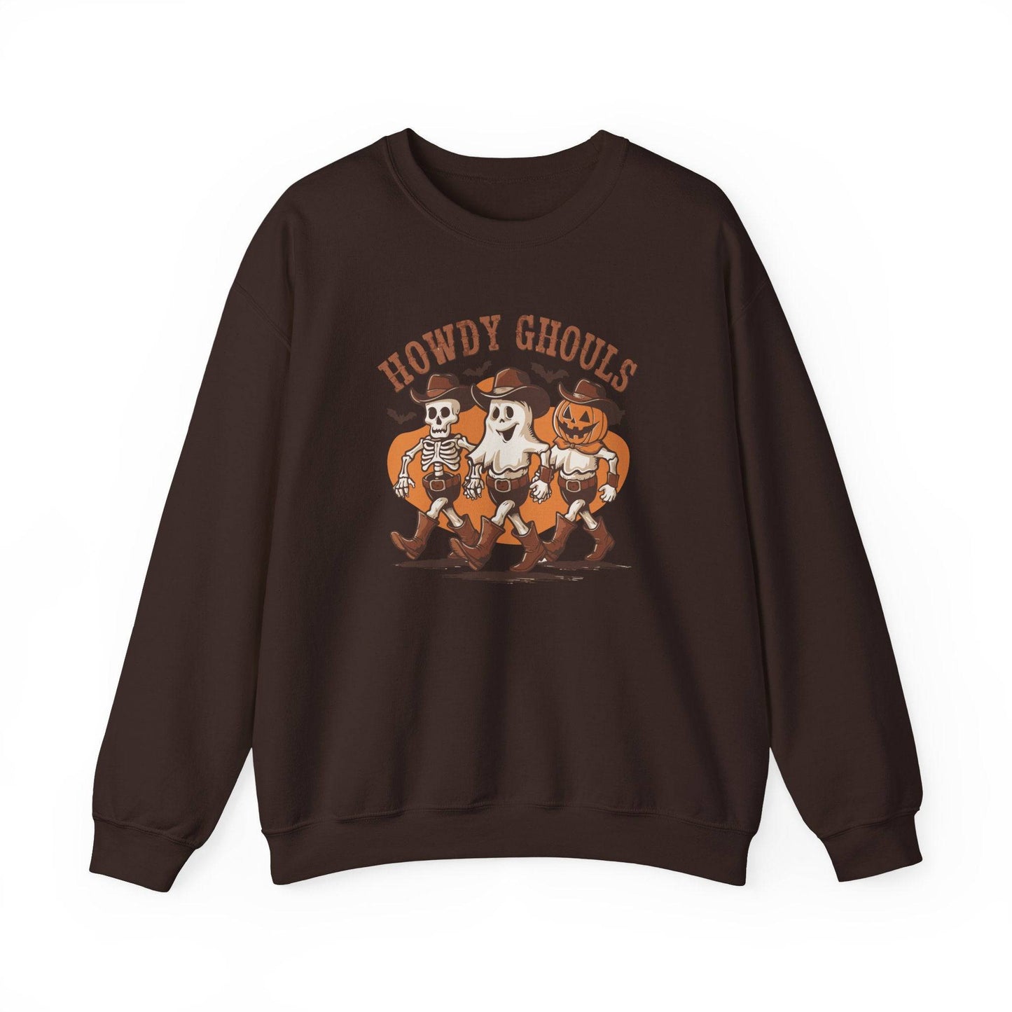 Howdy Ghouls Sweatshirt - Fun Halloween Western Design - Goateez Style