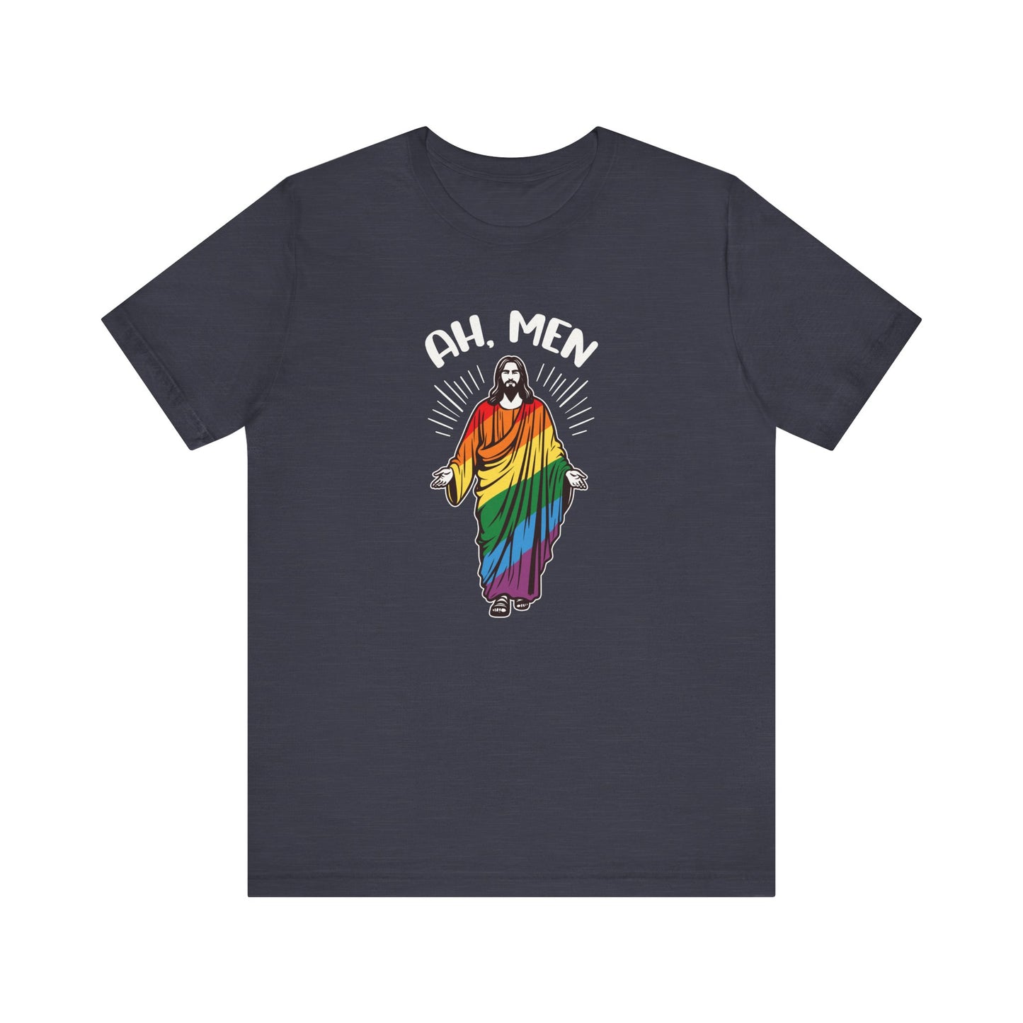 Ah Men Shirt - Funny LGBTQ Jesus Pride T-Shirt
