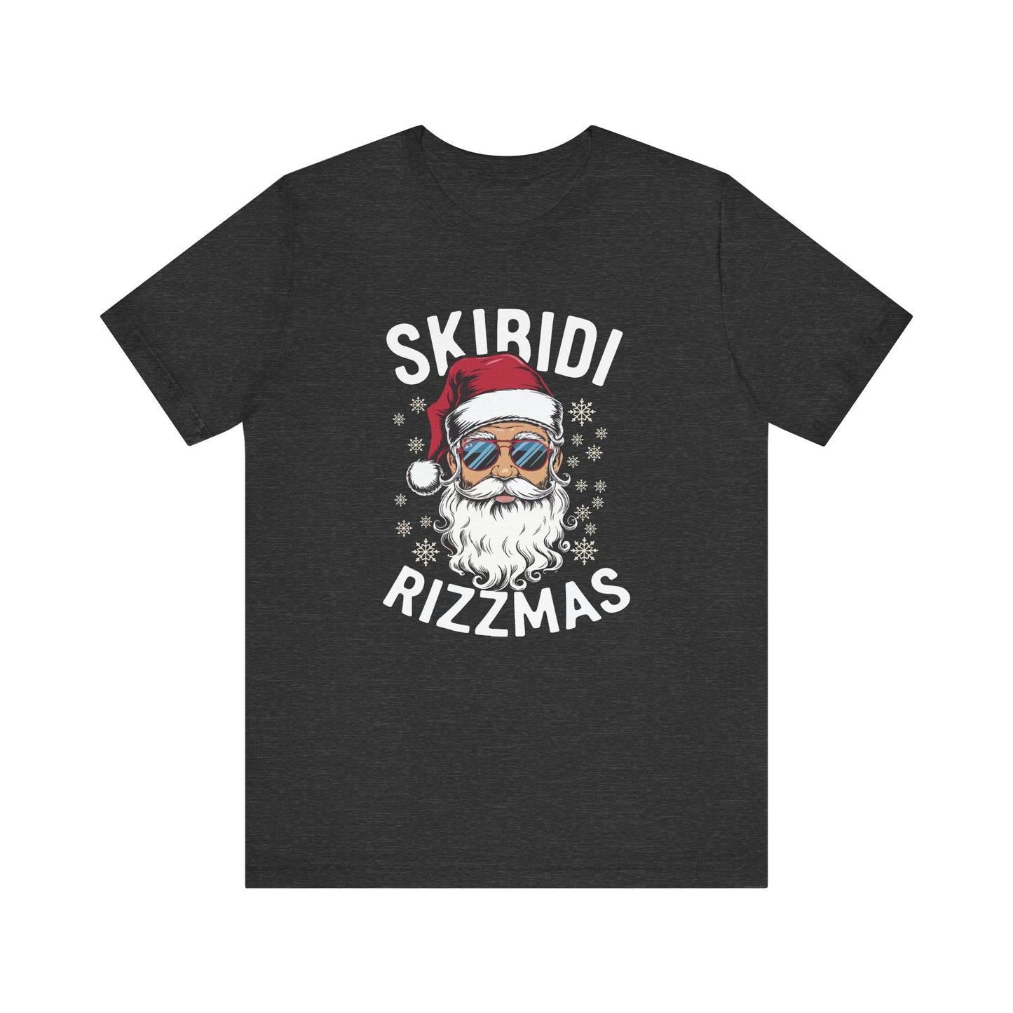 Skibidi Rizzmas T-Shirt - Funny Cool Santa Christmas Design - Goateez Style