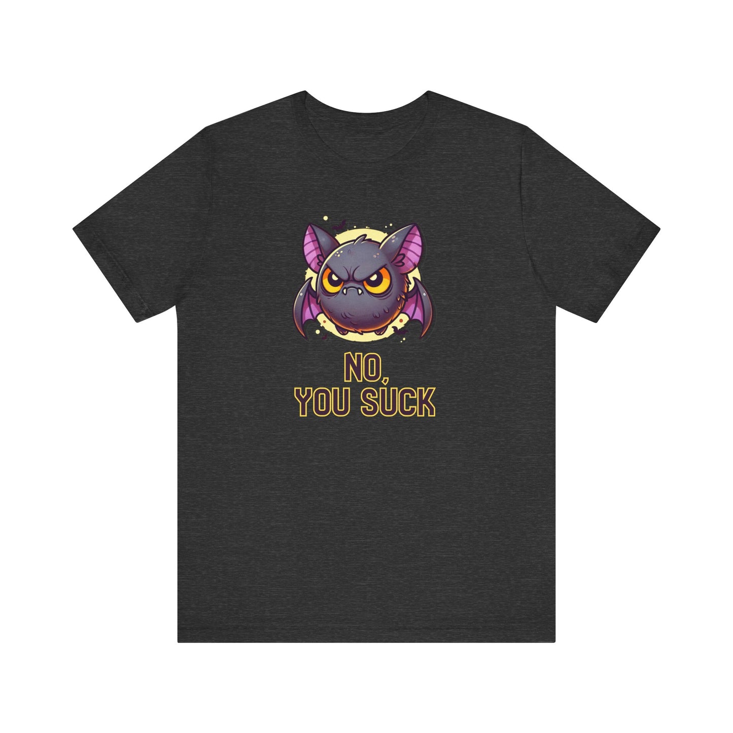 No, You Suck Halloween T-Shirt - Funny Bat Innuendo Tee - Goateez Style