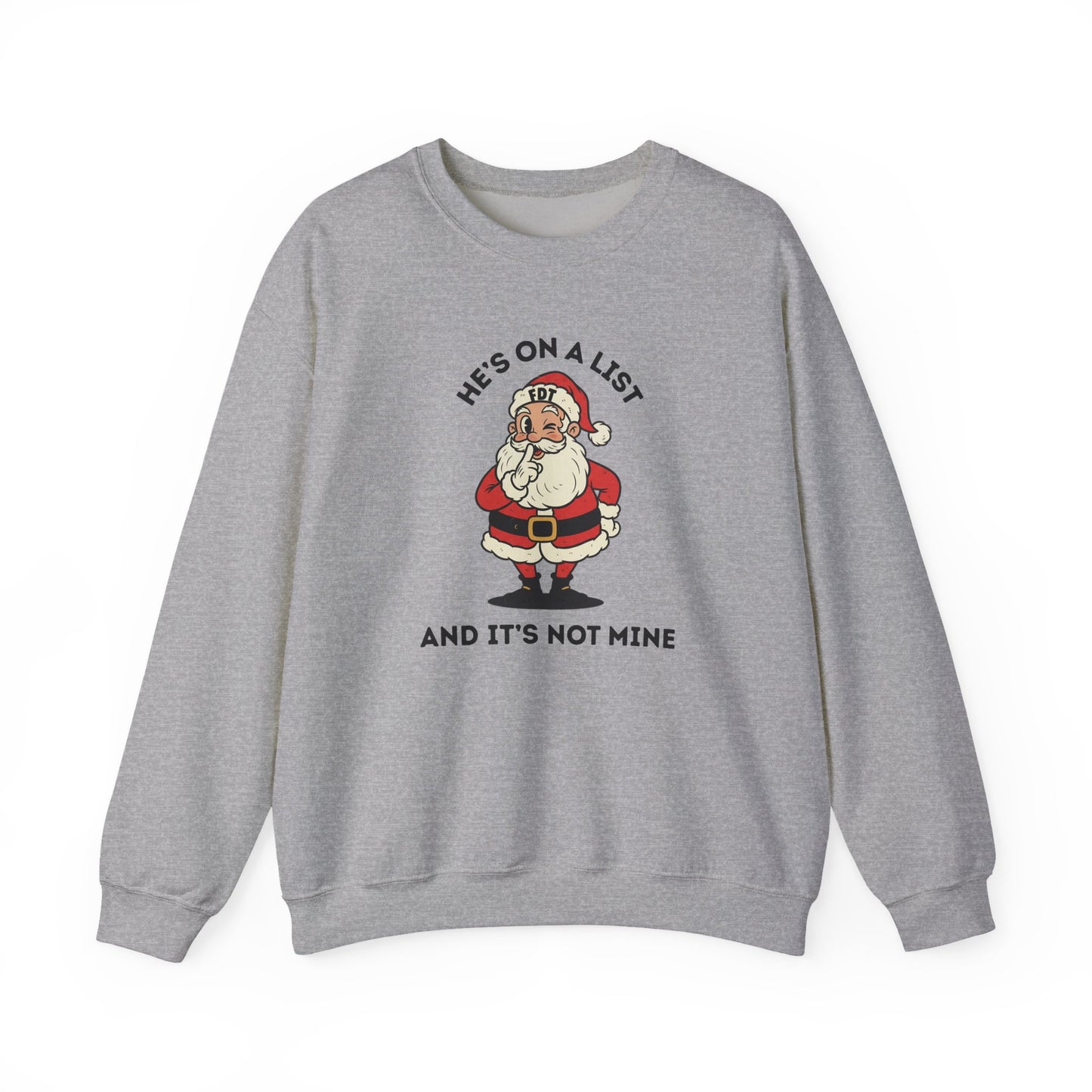 FDT Santa Sweatshirt Anti Trump Political Christmas Humor