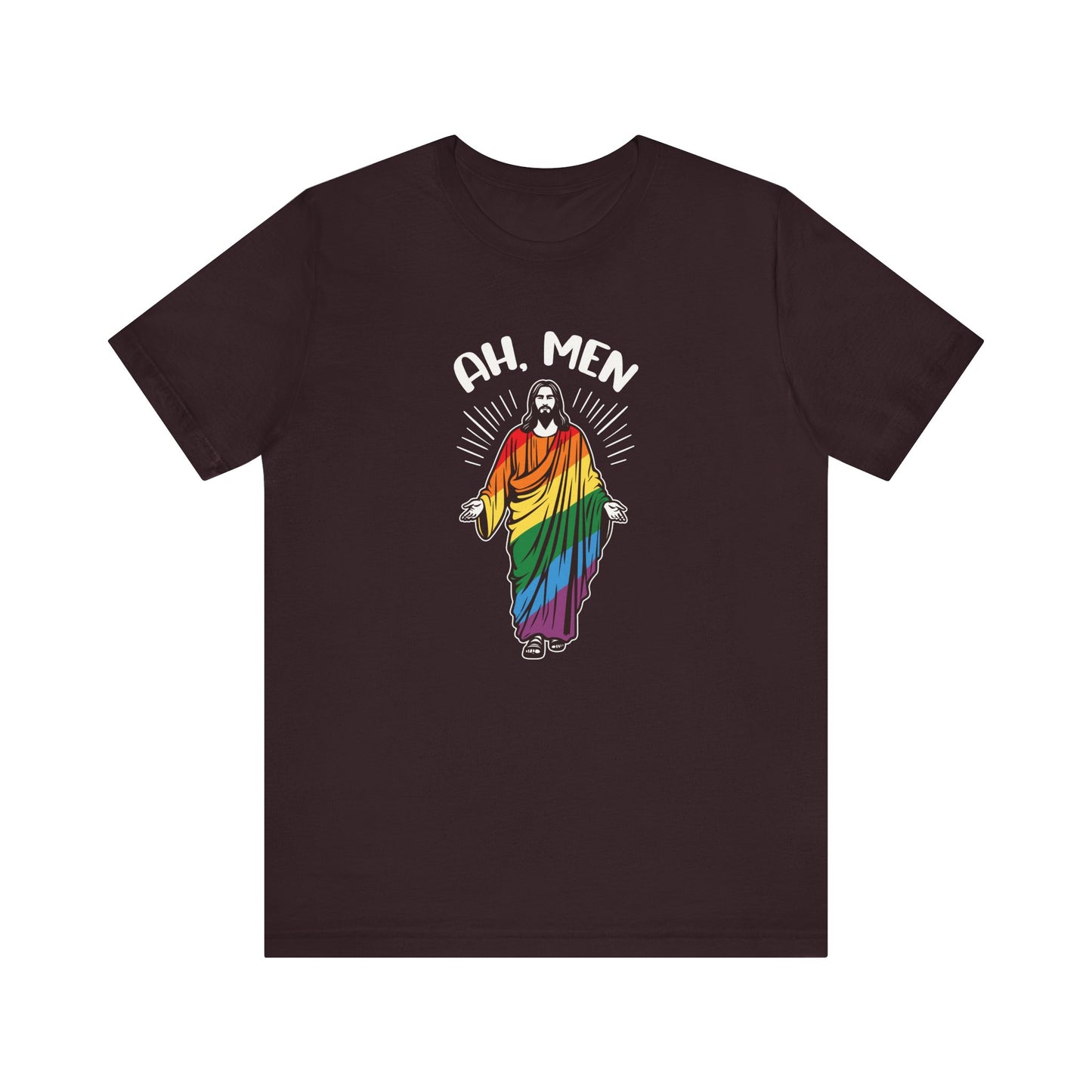 Ah Men Shirt - Funny LGBTQ Jesus Pride T-Shirt