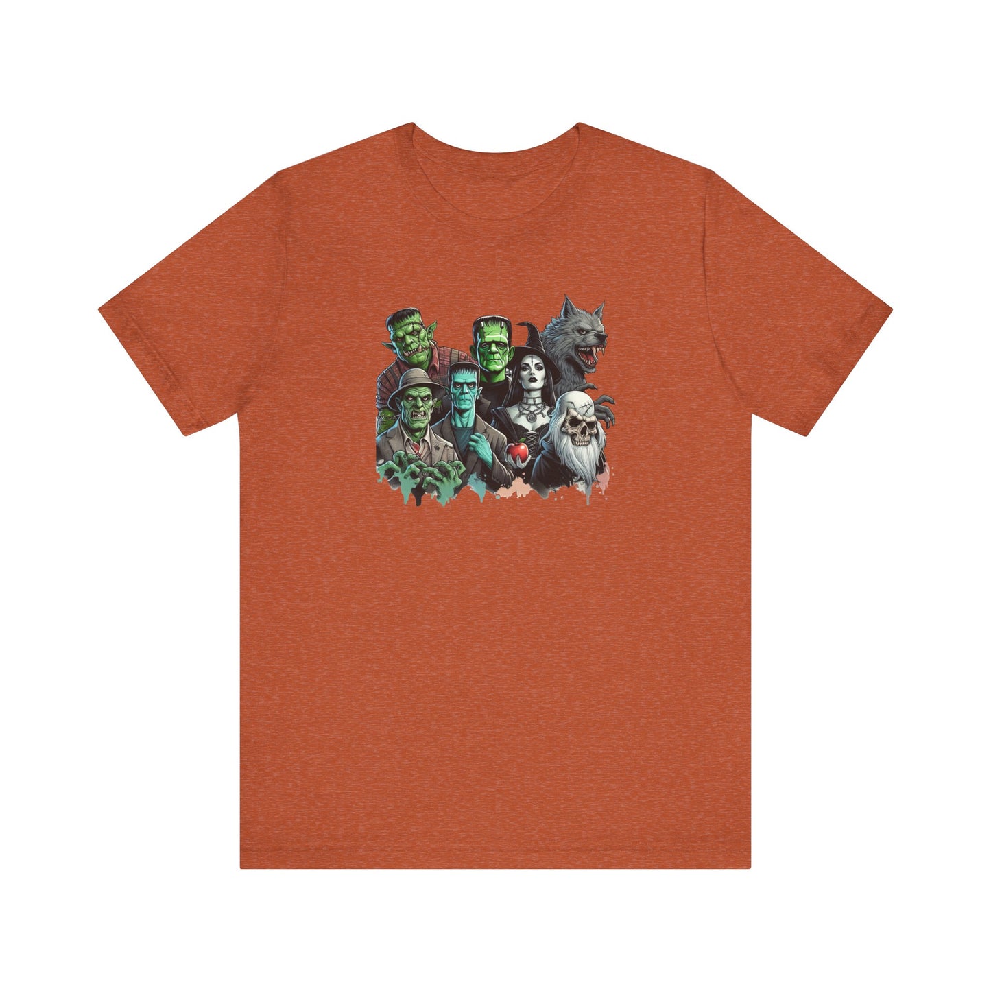 Halloween Monster Mash T-Shirt - Spooky Classic Monsters Design - Goateez Style