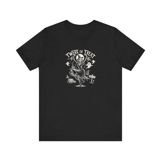 Twerk or Treat Shirt, Funny Halloween Witch Party Tee - Goateez Style
