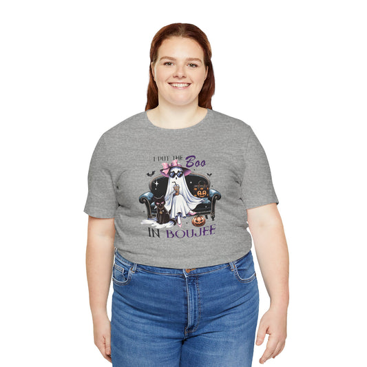 Boujee Ghost Halloween Shirt - I Put the Boo in Boujee Tee
