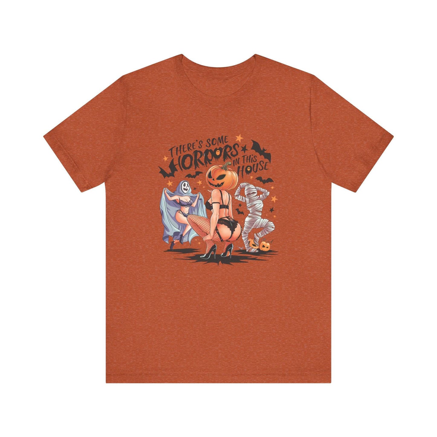 Horrors in This House Halloween T-Shirt - Sexy Adult Humor Halloween Tee - Goateez Style