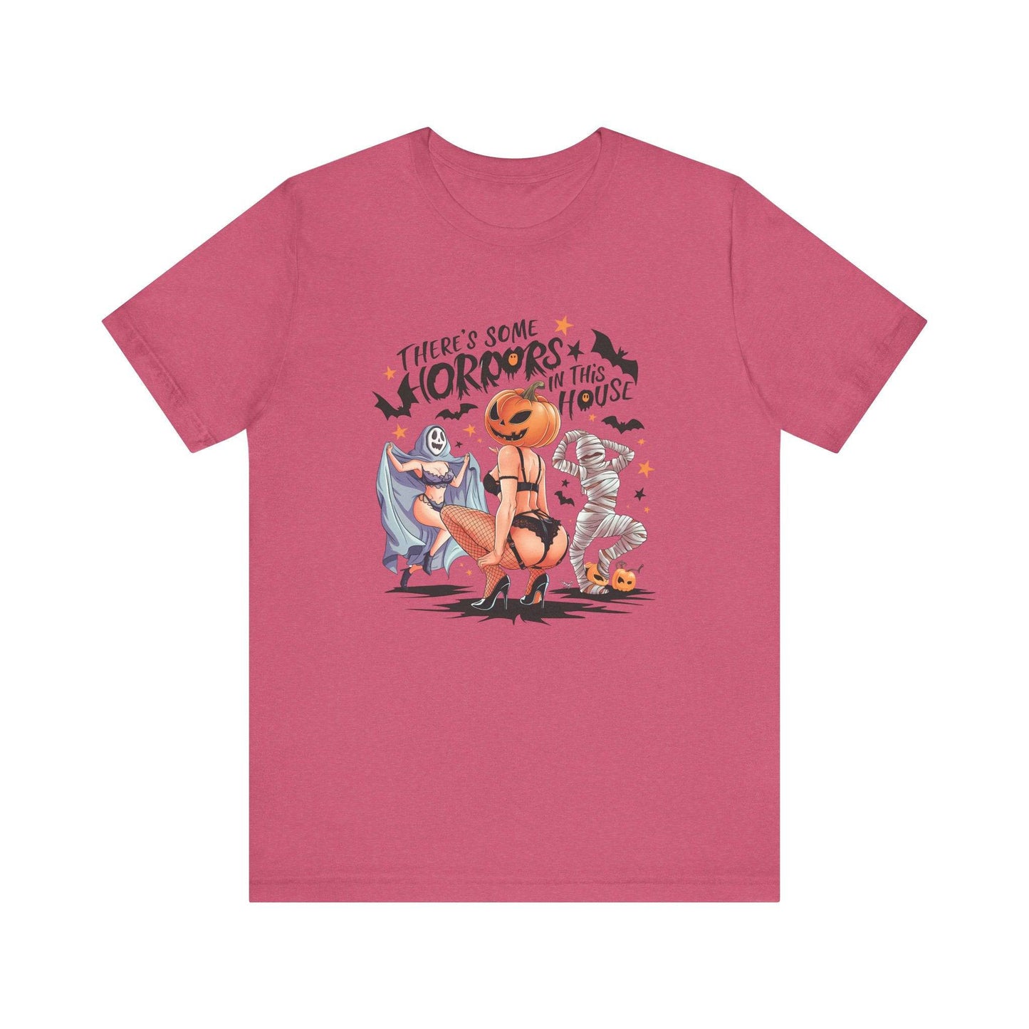 Horrors in This House Halloween T-Shirt - Sexy Adult Humor Halloween Tee - Goateez Style