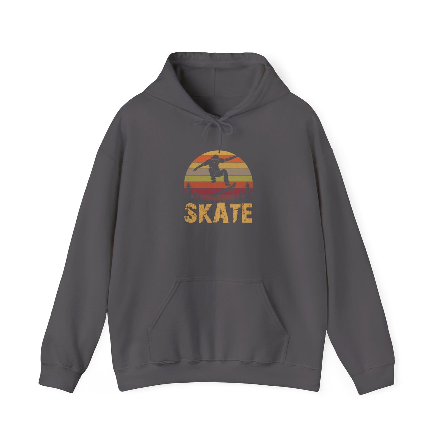 Retro Skateboarder Hoodie - Vintage Sunset Skateboarding Sweatshirt