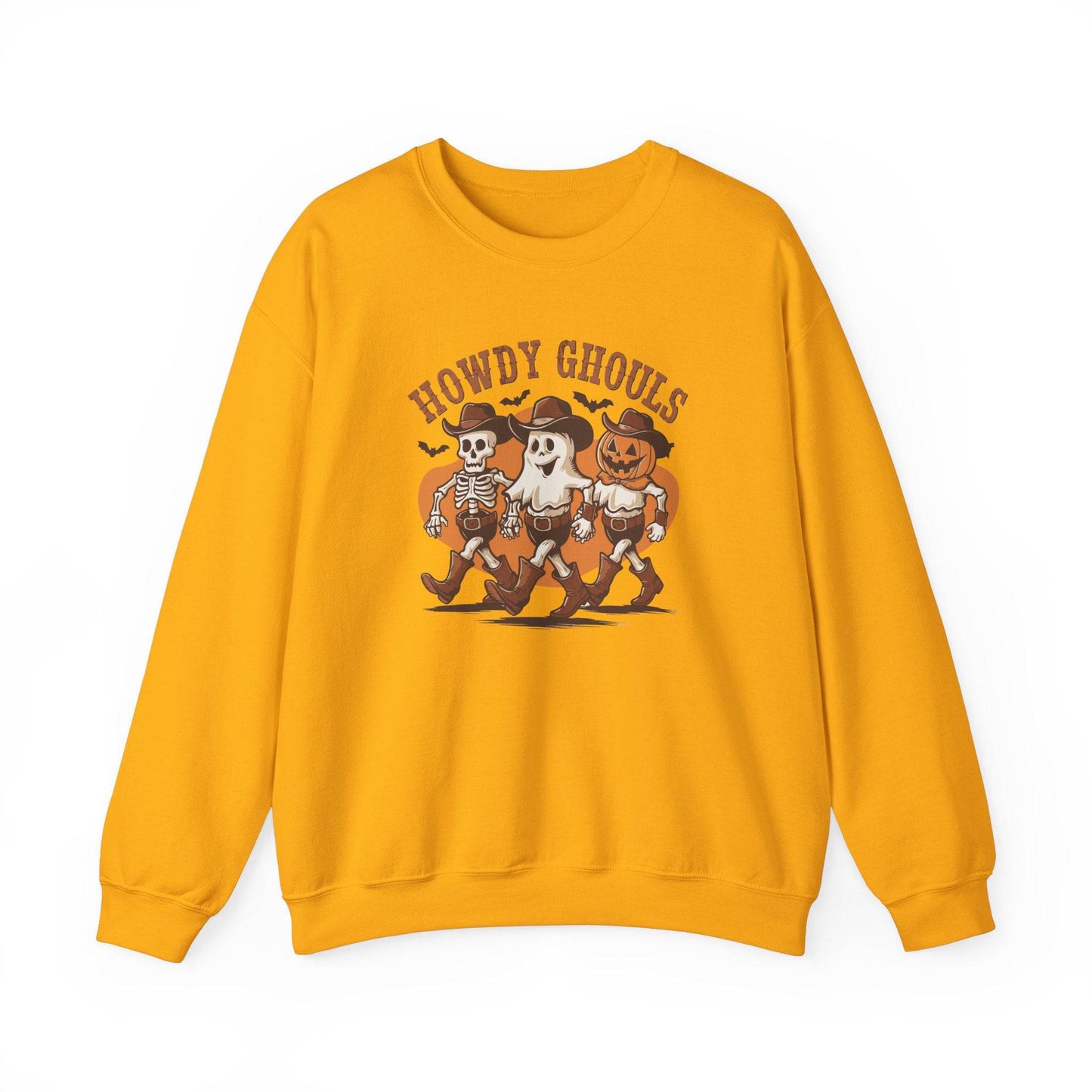 Howdy Ghouls Sweatshirt - Fun Halloween Western Design - Goateez Style
