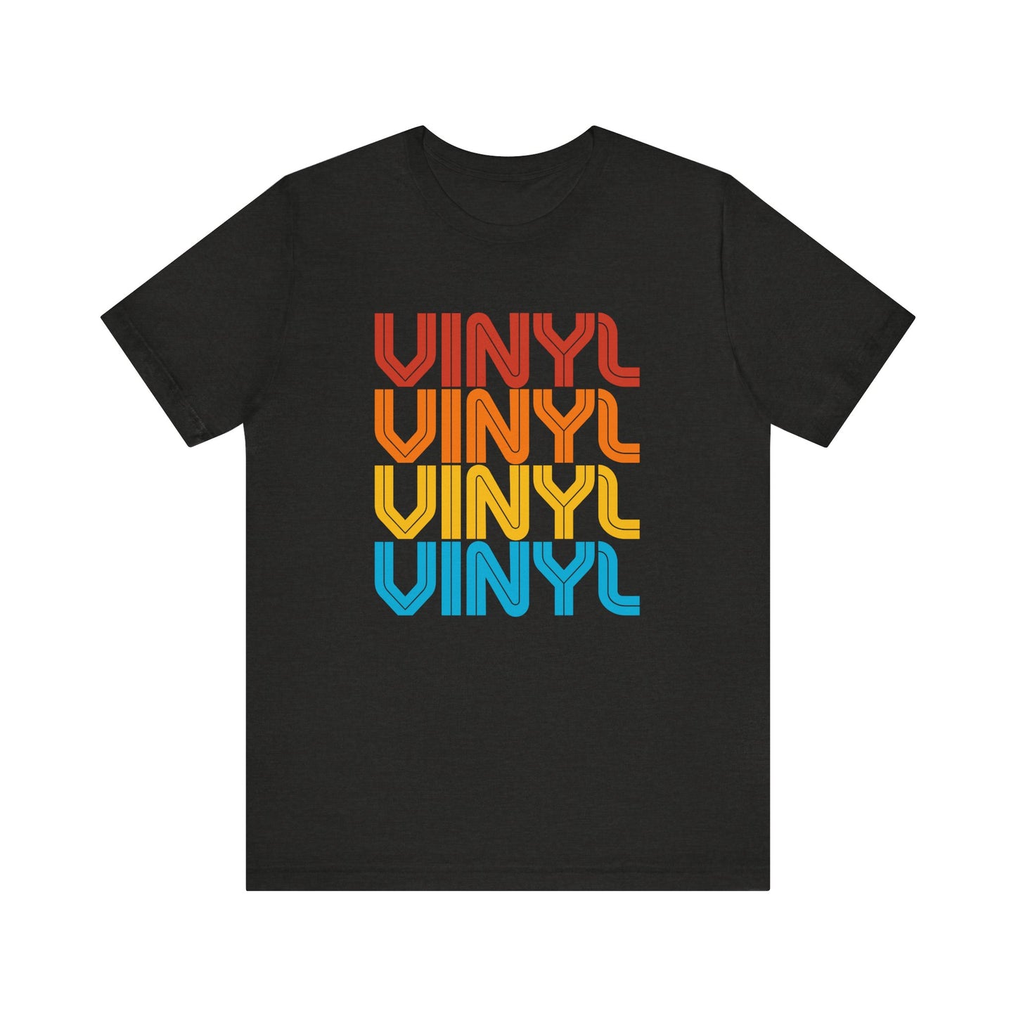 Retro Vinyl T-Shirt - Bold and Colorful Music Lover Design