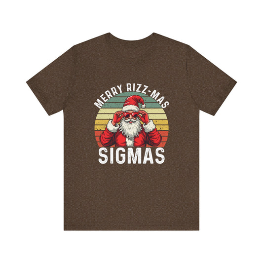 Merry-Rizzmas Sigmas Santa T-Shirt - Christmas Fun! - Goateez Style