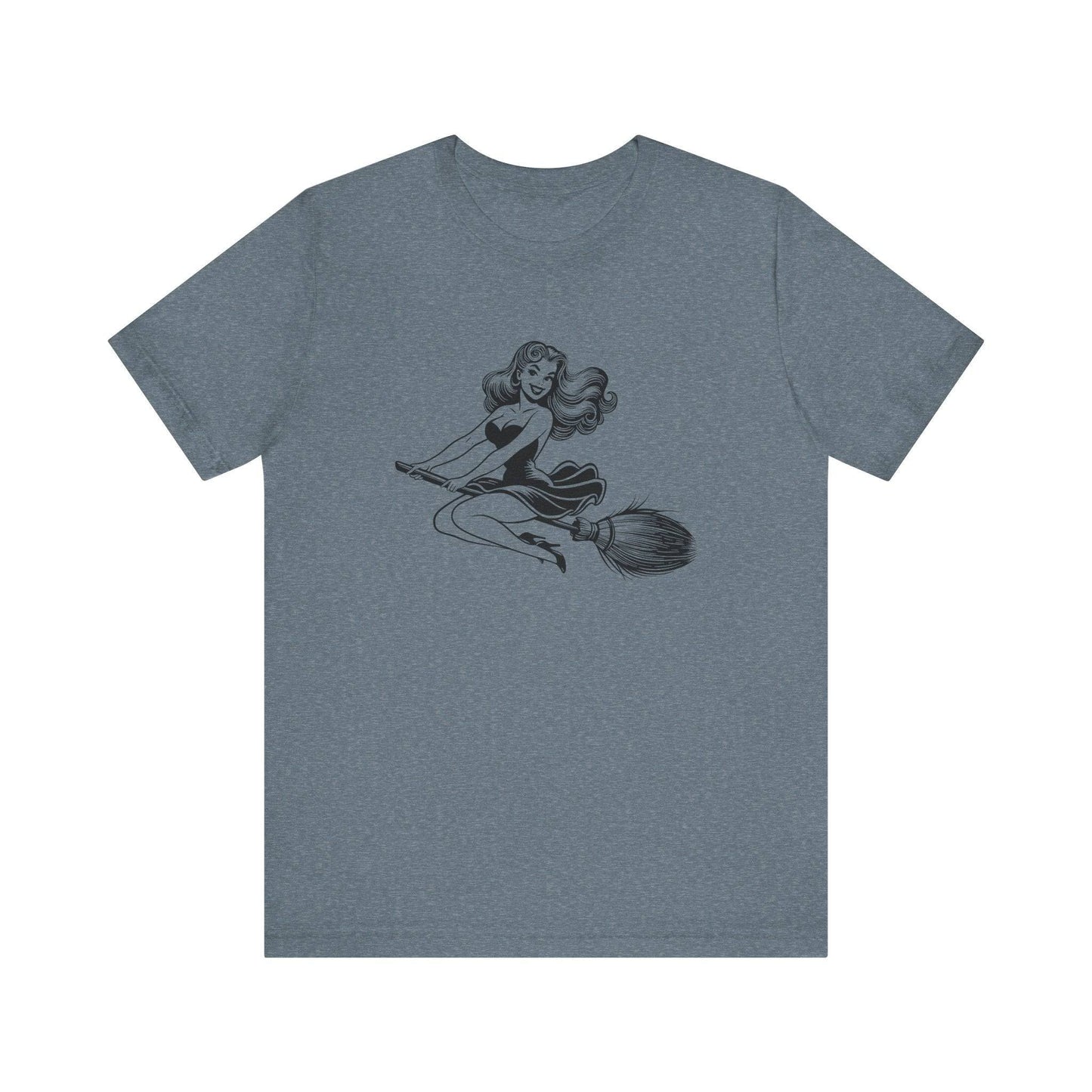 Witch Silhouette Halloween T-Shirt - Goateez Style