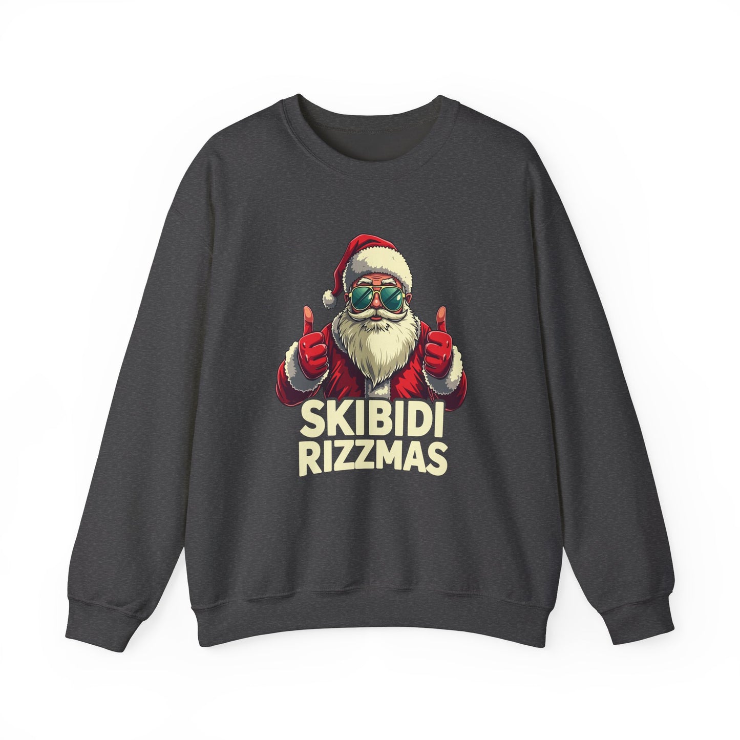 Skibidi Rizzmas Sweatshirt - Funny Santa Meme Christmas Sweater - Goateez Style