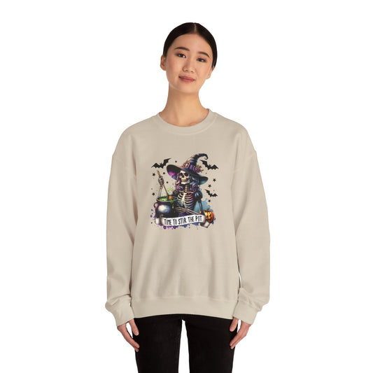 Time to Stir the Pot Halloween Sweatshirt - Goateez Style