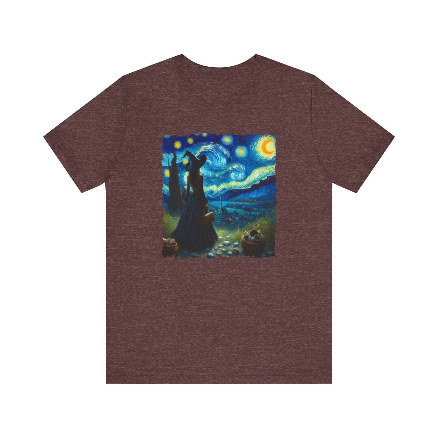Witch Starry Night Parody T-Shirt - Goateez Style