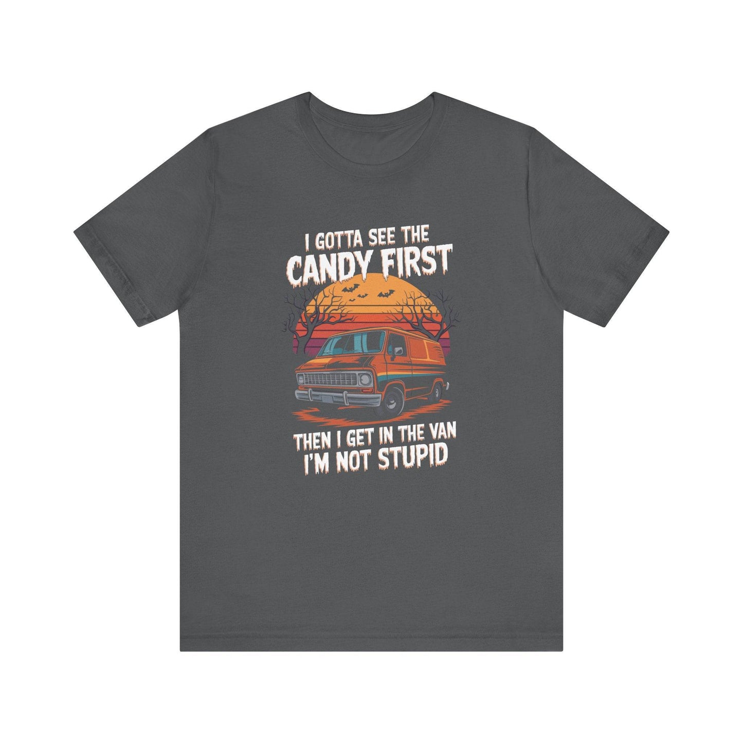 Funny Halloween Candy Van T-Shirt - Humorous Trick-or-Treat Design - Goateez Style