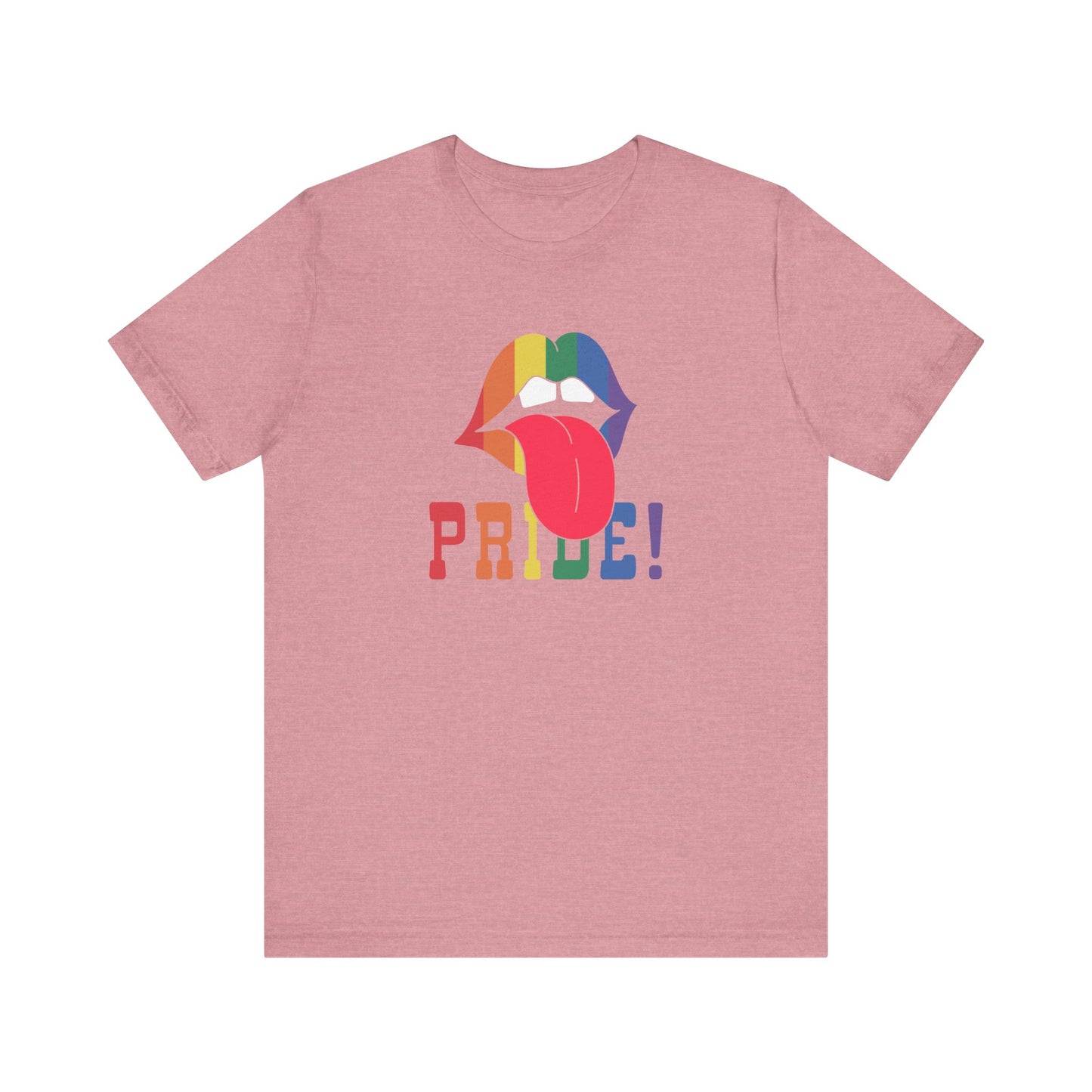 Retro Rainbow Lips Pride Shirt - Bold LGBTQ Graphic Tee