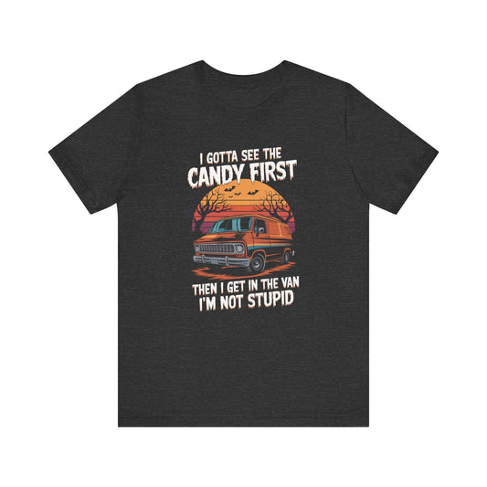 Funny Halloween Candy Van T-Shirt - Humorous Trick-or-Treat Design - Goateez Style