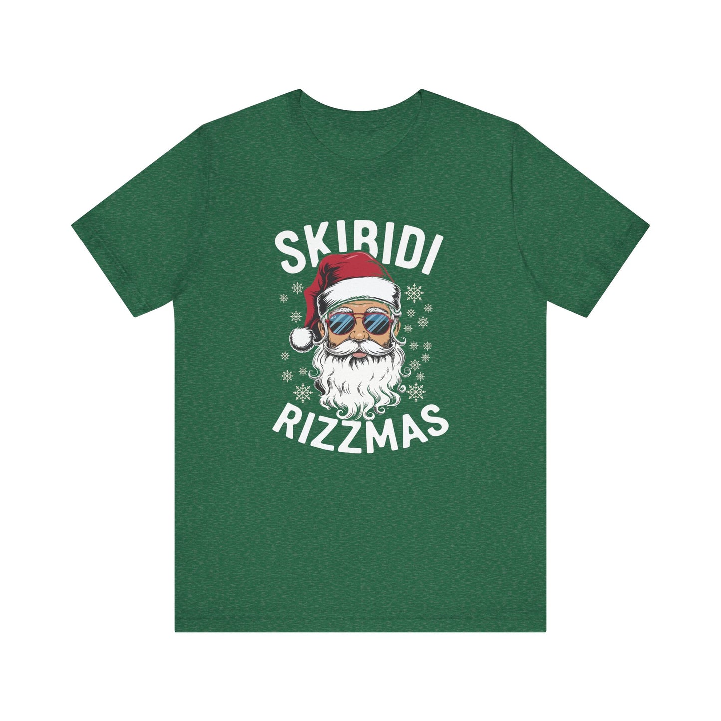 Skibidi Rizzmas T-Shirt - Funny Cool Santa Christmas Design - Goateez Style