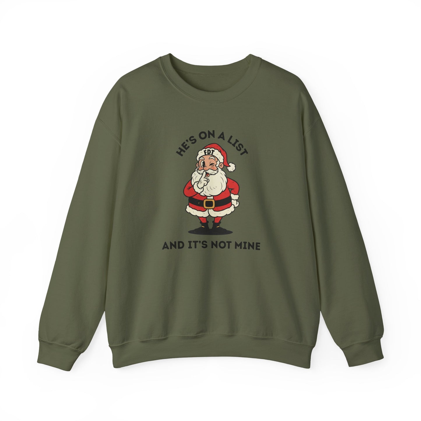 FDT Santa Sweatshirt Anti Trump Political Christmas Humor