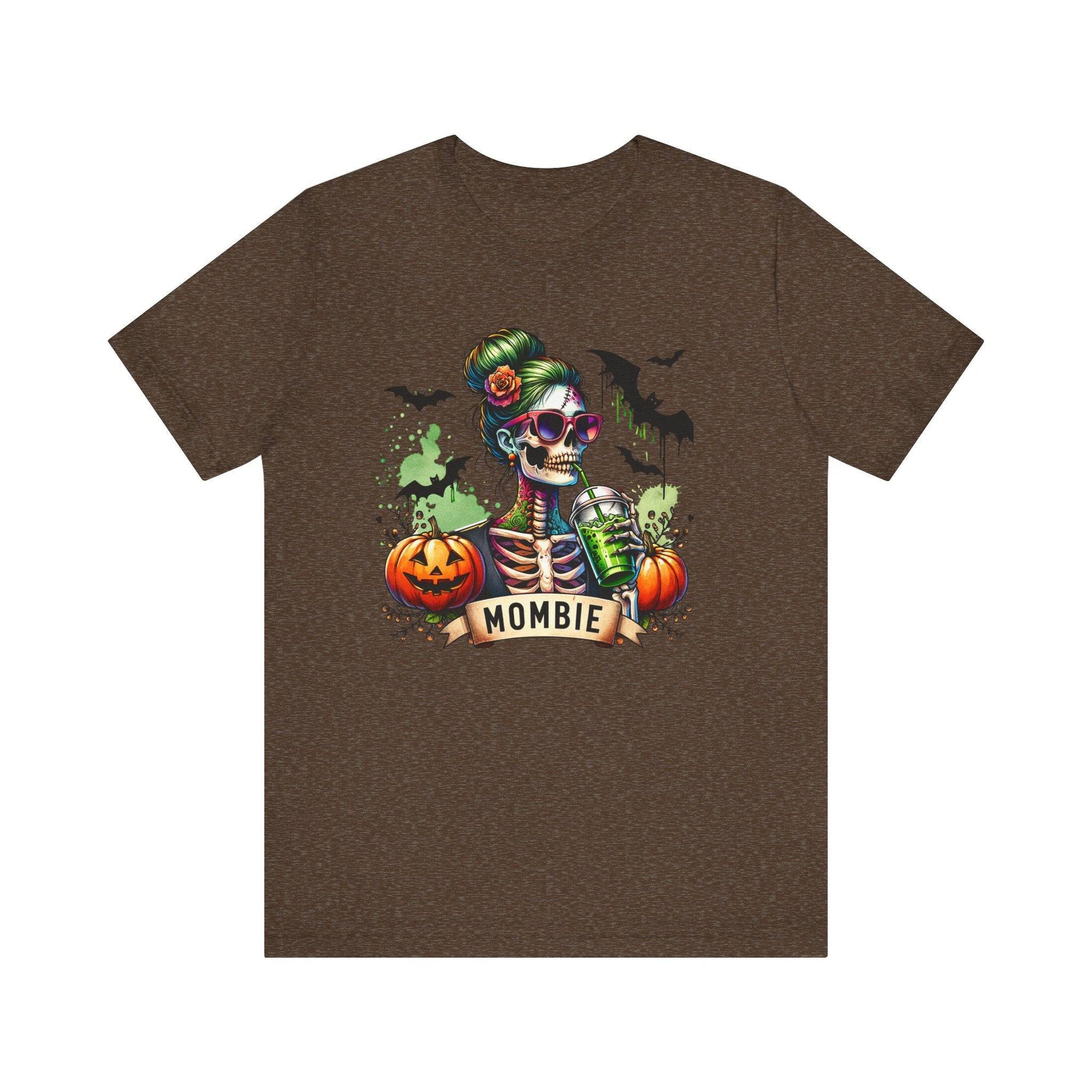 Mombie Halloween T-Shirt - Funny Skeleton Mom Design - Goateez Style