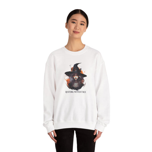 Resting Witch Face Sweatshirt - Fun Halloween Design - Goateez Style