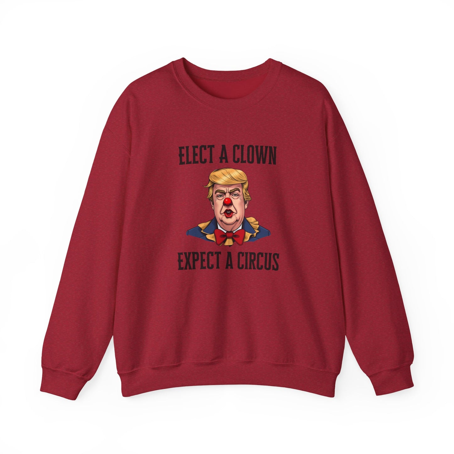 Elect a Clown, Expect a Circus - Funny Political Sweatshirt