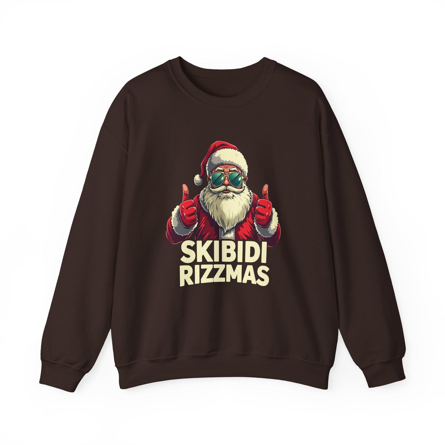 Skibidi Rizzmas Sweatshirt - Funny Santa Meme Christmas Sweater - Goateez Style