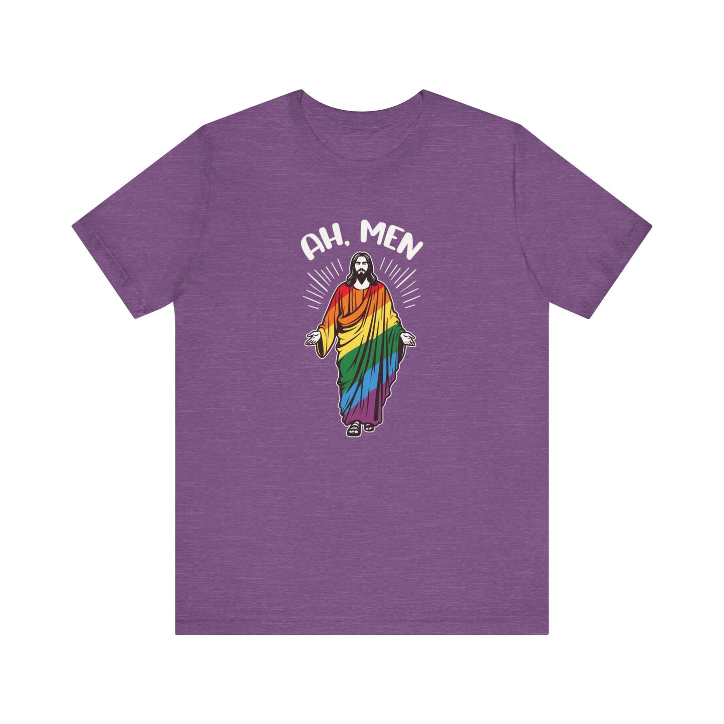 Ah Men Shirt - Funny LGBTQ Jesus Pride T-Shirt